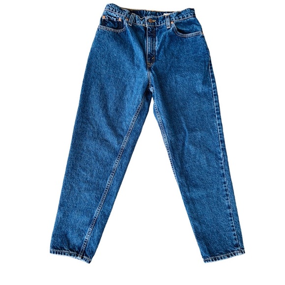 Vintage 90s Levi’s 551 Dark Wash High Waist Mom Jeans - Picture 4 of 9